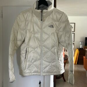 Pearly Ivory NorthFace Down Jacket